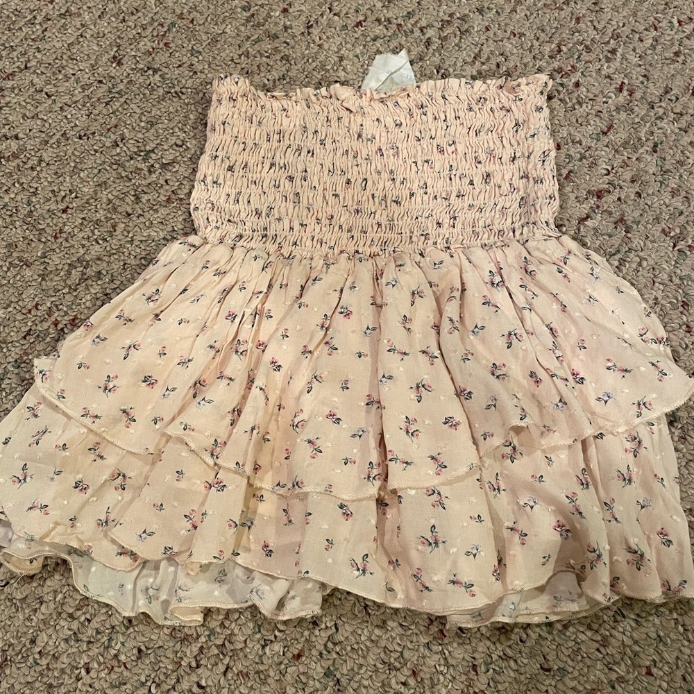 Blue Life pointelle floral perfect smocked skort